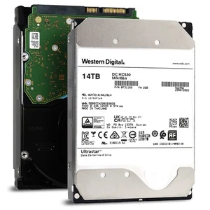 WD Ultrastar DC HC530 14TB SATA 7200RPM Enterprise HDD - WUH721414ALE6L4 0F31169 - Bild 1 von 7