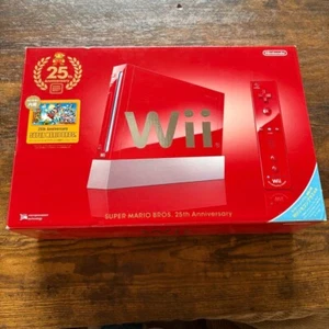 Nintendo Wii Super Mario Bros 25th Anniversary Red Limited Japan New - Picture 1 of 8