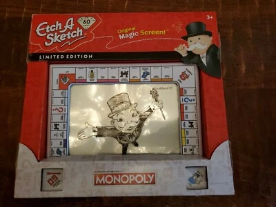 Etch A Sketch Limited Edition 60 Years Monopoly Shake Draw Erase - Image 1 of 3