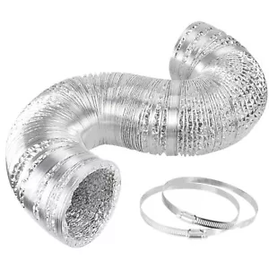 iPower 14" 25 Feet Non-Insulated Flex Air Aluminum Dryer Vent Hose HVAC Ducting - Picture 1 of 8