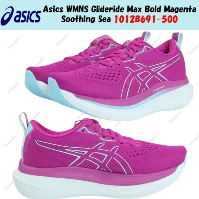 Asics WMNS Glideride Max Bold Magenta Soothing Sea 1012B691-500 talla para mujer - Imagen 1 de 4