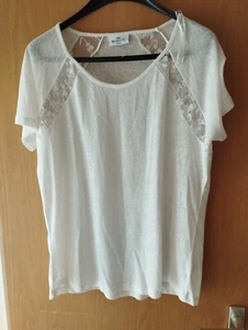 Gina Benotti offwhite Shirt Größe L 44/46 NEU NEU Kurzarm - Bild 1 von 2