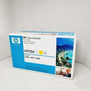 Cartucho de tóner amarillo HP C9722A genuino OEM HP LaserJet 4600/4610/4650 SELLADO - Imagen 1 de 6