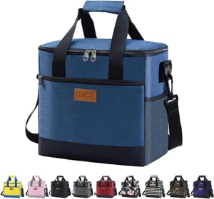 Large Cooler Bag Collapsible, 15L Insulated Bags, Leakproof Lunch Cooler Tote wi - Picture 1 of 12
