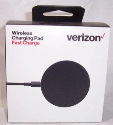 Verizon WC10WGGL Qi Fast Charge Wireless Charging Pad Black - Image 1 of 2