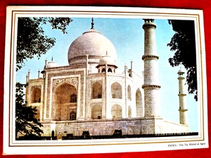 Pan Am Menü 1963 Regenbogen Service 707 nach Indien Taj Mahal 6 1/2 x 8 3/4 Zoll verfügbar - Bild 1 von 3