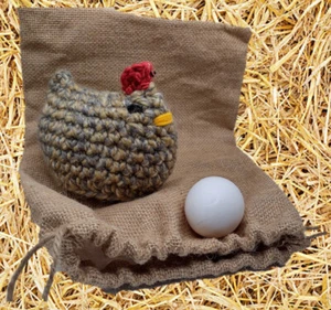 Crochet Hazel the Chicken | Handmade Amigurumi | Farmhouse Country Rustic Décor - Picture 1 of 1