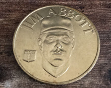Jim Abbott 1992 Sport Stars MLB Brass Collector Coin California Angels