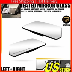 Left + Right Heated Mirror Glass w/Back Plate For 2009-2016 Chevrolet Traverse - Bild 1 von 12