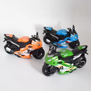 Motorcycle Model Small Racing Car Pull Back Boy Children Car Toy Gift - Imagen 1 de 11