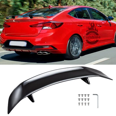 47" Rear Trunk Spoiler Racing GT Wing Gloss Black For hyundai elantra 2008-2022 Foto 1 de 4