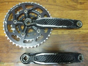 VINTAGE RACE FACE 175L 44/32/22T SQUARE TAPER TRIPLE CRANK SET - BLACK - Picture 1 of 12