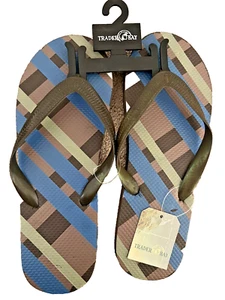 TONGS TRADER BAY taille M (10) homme Madras rayures Java - Photo 1/3