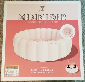 La Vaca - MINNIDIP THE TUFTED Blushing Palms Kiddie Pool - NIB - Picture 1 of 6