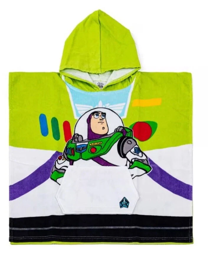 Disney Pixar Toy Story Buzz Lightyear Poncho Towel Boys Holiday NEW