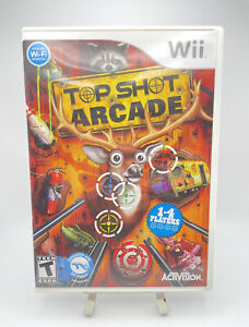 TOP SHOT ARCADE GUN SHOOTING GAME Nintendo Wii Complete CIB