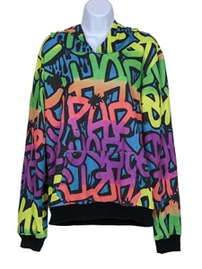 COSTUME GALLERY Bright Graffiti Hoodie Dance Costume Size MA, Medium Adult - Picture 1 of 2