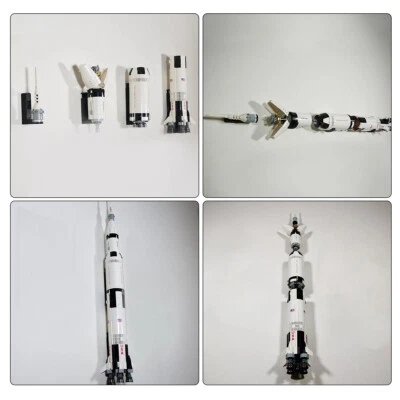 Wall Mount Display for Lego 21309 Saturn V Space Rocket Nasa 92176