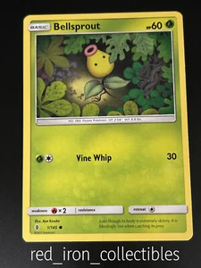 Bellsprout 1/145 Common Guardians Rising Sun & Moon Pokemon Card 2017 - Picture 1 of 2