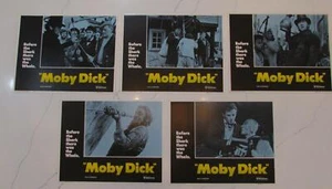 LOT OF 5 1956 MOBY DICK GREGORY PECK JOHN HUSTON WARNER BROS PICTURES LOBBY CARD - Picture 1 of 6