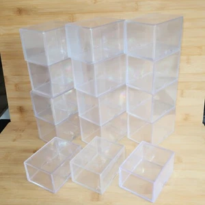Paquete de caja de almacenamiento de tarjetas coleccionables Ultra Pro usadas con tapa deslizante x 15 marcas de desgaste/desgaste - Imagen 1 de 10