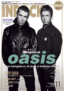 INROCK Nov 2024 cover- OASIS w/ Lady Gaga Poster Japanese Music magazine Japan - Picture 1 of 1