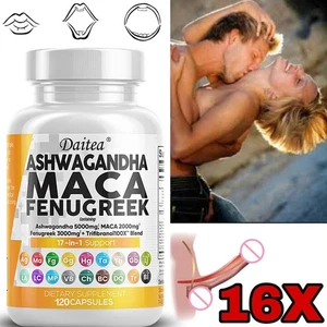 Ashwagandha mit Maca und Bockshornklee - Steigert Energie, Ausdauer und Libido - Bild 1 von 10
