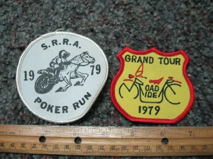 S.R.R.A 1979 Poker run & Grand Tour Road Ride 1979 Patches NEW - Picture 1 of 2