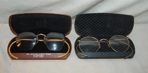 2 Pair 1/10 Gold Filled 12 K Antique Spectacles Glasses - Bild 1 von 4