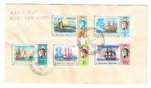 1967 Pitcairn Islands Scott 67-71 FDC - Picture 1 of 2
