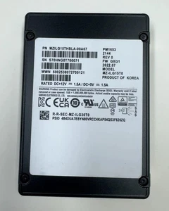 Samsung PM1653 15.36TB 2.5" SAS 24Gbps Server SSD MZILG15THBLA-00A07 MZ-ILG15T0 - Bild 1 von 1