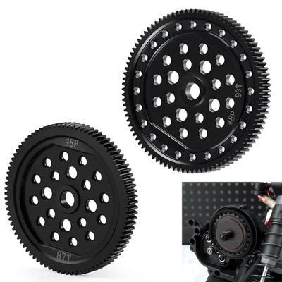 RCBATETR 40CR Chrome Steel Main Gear 48P 87T 93T Spur Gear For RC ECX 1/10 Axe - Image 1 of 4