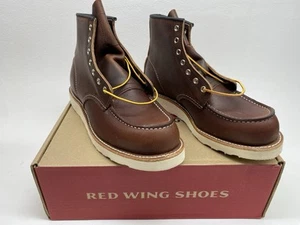 Stivali mocassini Red Wing (UK 8) Briar Oil Slick 8138 Heritage stivali in pelle 6" USA - Foto 1 di 14