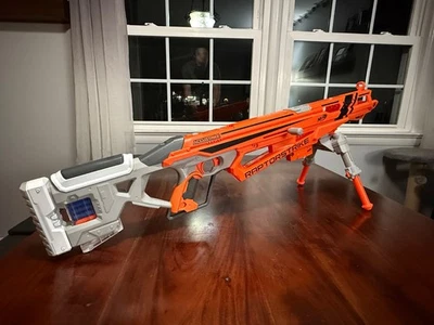 Nerf N-Strike Elite AccuStrike RaptorStrike Sniper Blaster With Magazine & Tripo - Image 1 of 2
