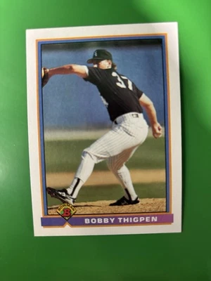 1991 Bowman Bobby Thigpen Chicago White Sox #342 - Image 1 of 2