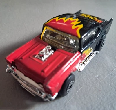 Matchbox Superfast 57 Chevy 1979 HOOD OPENS Black & Red 1:64 - Image 1 of 4