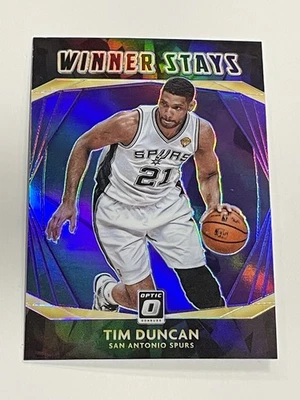 2020-21 Donruss Optic Basketball Winner Stays Purple #15 - Tim Duncan - Spurs - Image 1 of 2