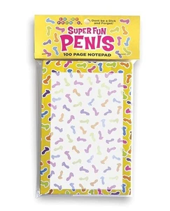 Super Fun Penis Notepad – 100 Sheet Funny Gag Gift Office Desk Stationery Pad - Bild 1 von 2