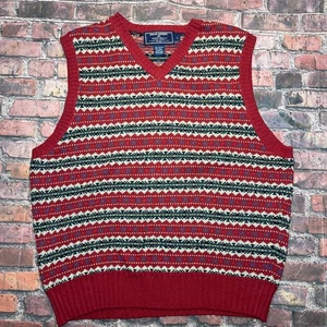 Chaleco de Colección Años 90 Y2K Polo Deportivo Deportivo Algodón Seda Para Hombre Grande Tejido Nórdico - Imagen 1 de 6