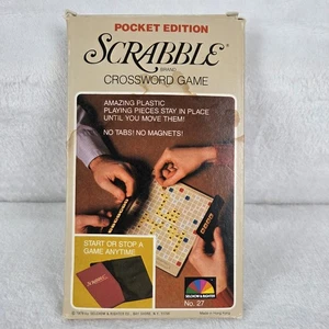 Vintage 1978 Scrabble Pocket Edition Crossword Game New Open Box Selchow & Right - Picture 1 of 10