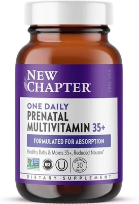 NUEVO CAPÍTULO UNO MULTIVITAMÍNICO PRENATAL DIARIO 35+ SUPLEMENTO DIETÉTICO 30 COMPRIMIDOS Foto 1 de 4