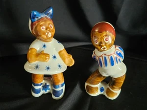 AMERICANA VINTAGE PAIR MANDY & BOY FIGURINES Made In Japan Ceramic - Picture 1 of 4