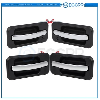 4x Manijas de puerta exteriores delanteras traseras izquierda derecha para Hummer H2 2003-2009 Foto 1 de 4