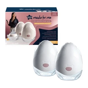 Tommee Tippee Made for Me Double Electric Wearable Breast Pump Hands-Free in-Bra - Picture 1 of 4