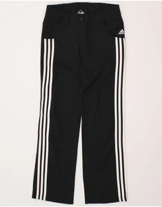 ADIDAS Womens Clima 365 Straight Casual Trousers UK 8 Small W28 L31 Black BQ02 - Picture 1 of 3