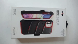 Zizo Bolt Series iPhone 11 Hülle & Halter Neu Rot Schwarz. 12 Fuß Fallschutz - Bild 1 von 6