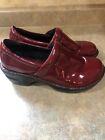 BOC Born  Peggy Women's Size 7/38 Clogs Red Patent Shoes Excellent Condition.
