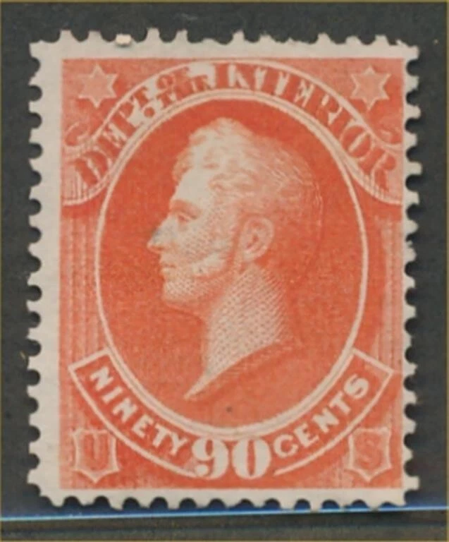 US Scott #O24 Official Dept. Of The Interior Perry 90c Stamp - Image 1 of 1