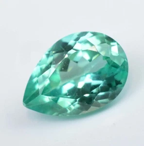 Natural Montana Green Sapphire 3.00 CT Certified Stunning Pear Loose Gemstone - Picture 1 of 4