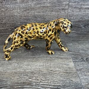 Cheetah Figurine Statue 6” Tall Decorative Wild Cat
